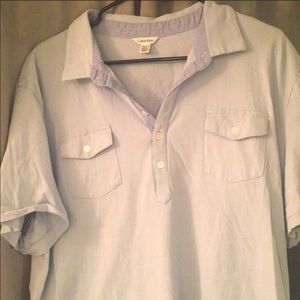 Calvin Klein Light Blue Two Pocket Polo Size XXL